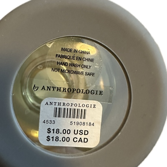 NWT Anthropologie glass bottle. Gray. - Picture 5 of 6
